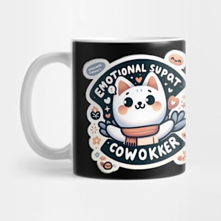 Emotional Support Coworker Kitty Cat Mug